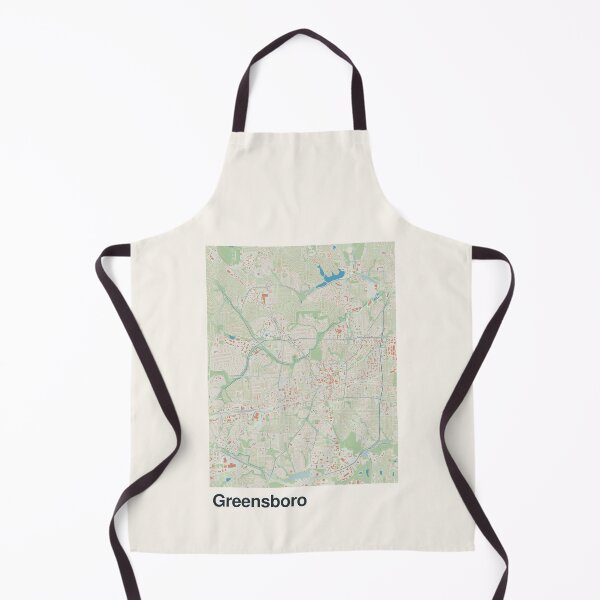 Item preview, Greensboro Minimalistic Map Art designed and sold by MapsNerd.