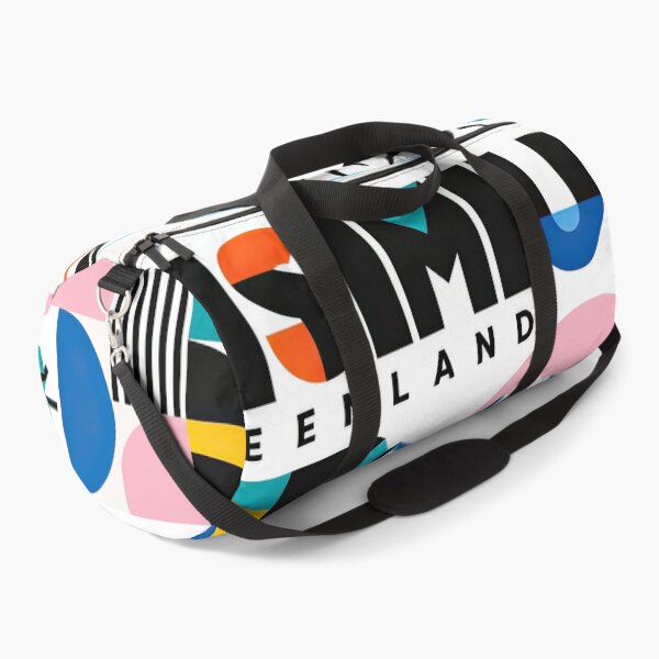 Item preview, Colorful geometric Greenland travel poster featuring mountains, designed and sold by ckybe.