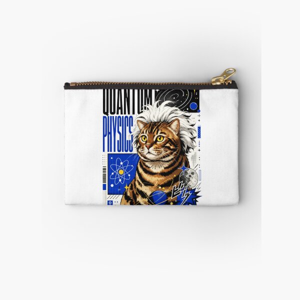 Item preview, Quantum Physics Tabby Cat Graphic Poster T-Shirt | Funny Science Professor Striped Cat Einstein STEM Teacher Gift Blue Artair Einstein STEM Gift Blue Art designed and sold by illeN-Art-World.