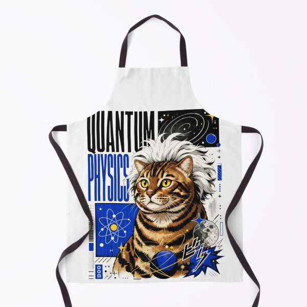 Item preview, Quantum Physics Tabby Cat Graphic Poster T-Shirt | Funny Science Professor Striped Cat Einstein STEM Teacher Gift Blue Artair Einstein STEM Gift Blue Art designed and sold by illeN-Art-World.