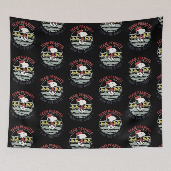 Item preview, Team Peanuts Row The Boat Snoopy Woodstock Rowing Crew Badge designed and sold by Dravienart.