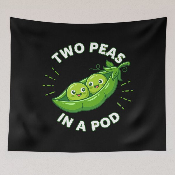 Item preview, Two Peas In A Pod Best Friends Relationship Twins Matching Siblings designed and sold by w66aboo.