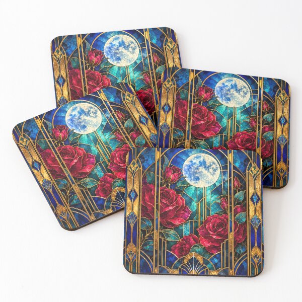 Item preview, Red roses, stained glass designed and sold by saranagliccuris.