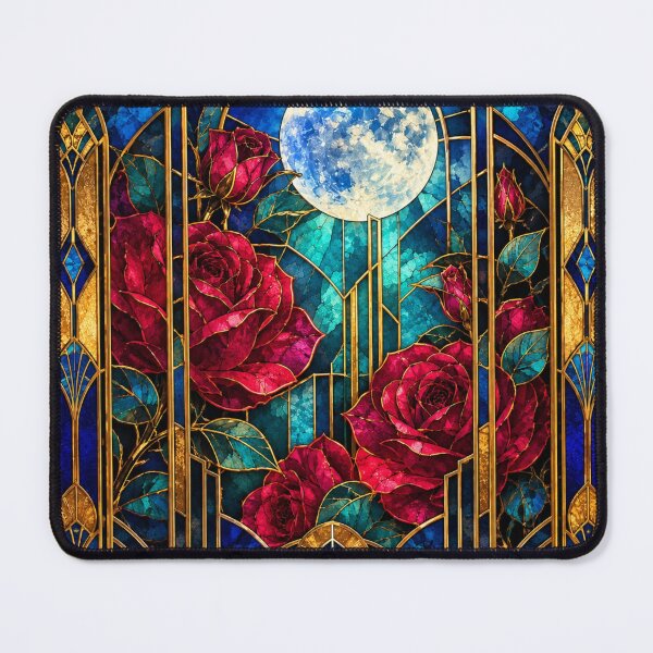 Item preview, Red roses, stained glass designed and sold by saranagliccuris.
