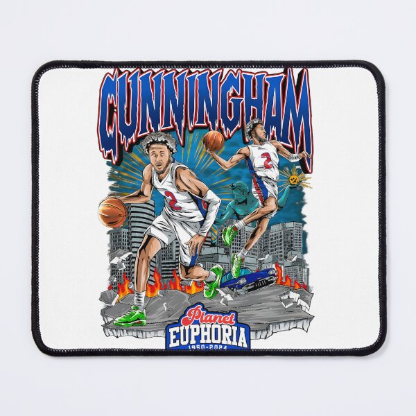 Item preview, Cade Cunningham Detroit Collage Artwork Featuring Basketball and City Elements designed and sold by klickklick.