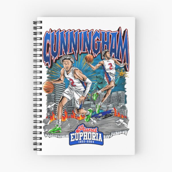 Item preview, Cade Cunningham Detroit Collage Artwork Featuring Basketball and City Elements designed and sold by klickklick.
