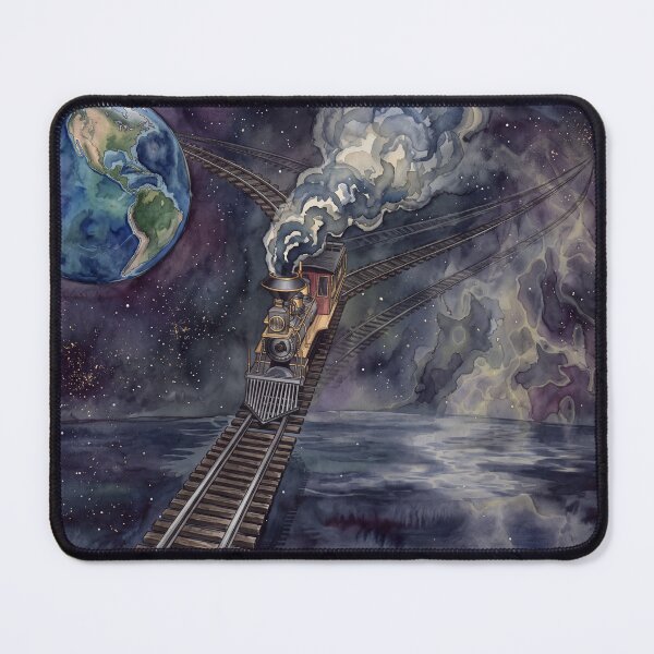Item preview, Time Traveling Train moving Through Space designed and sold by CentauriArt.
