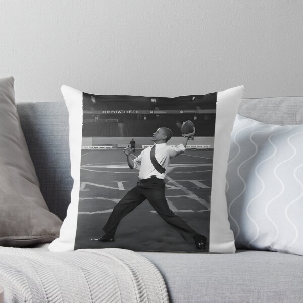 Item preview, President Barack Obama Throwing a Football Artistic Illustration designed and sold by Barbara Souza.
