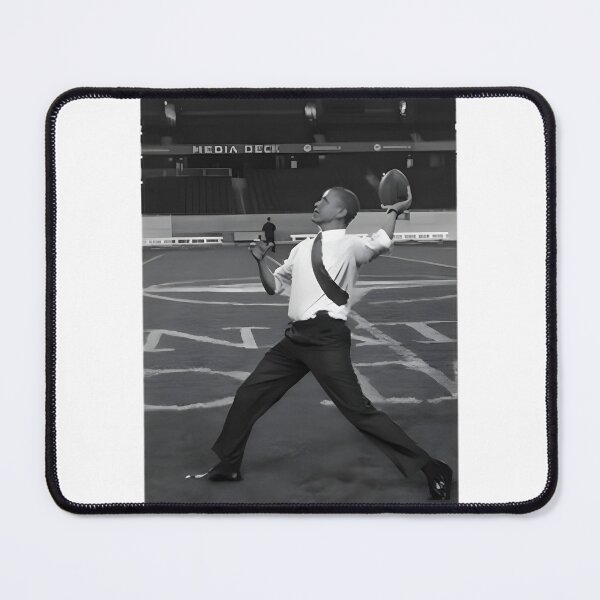 Item preview, President Barack Obama Throwing a Football Artistic Illustration designed and sold by Barbara Souza.