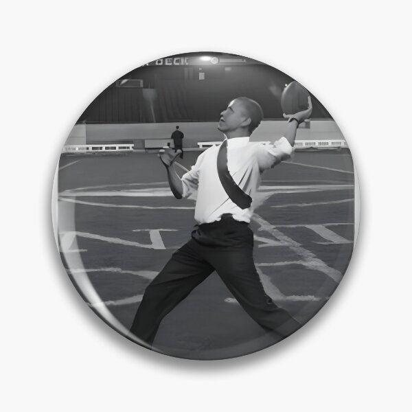 Item preview, President Barack Obama Throwing a Football Artistic Illustration designed and sold by Barbara Souza.