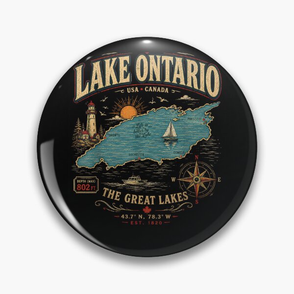 Item preview, Lake Ontario Forever Canada Since 1867 Vintage Lakeside  designed and sold by Szartstudios.
