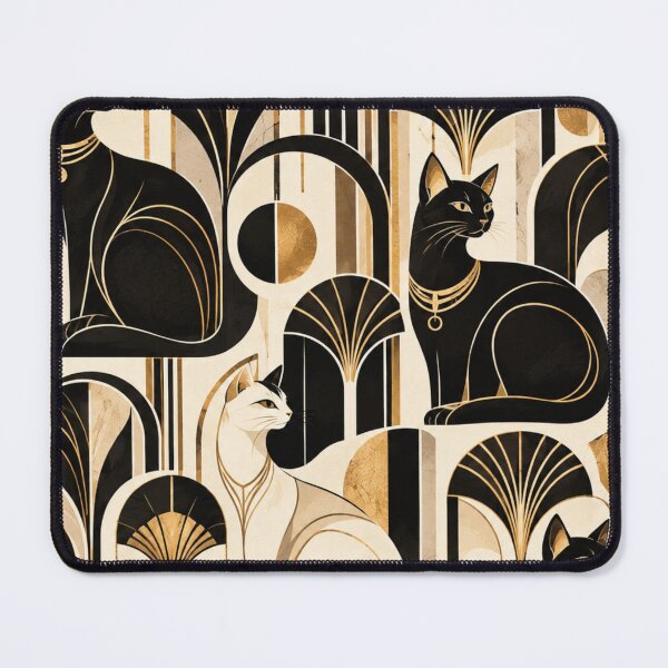 Item preview, Abstract Scandinavian Cat Silhouettes Floral Cat Design designed and sold by Aramdesing.