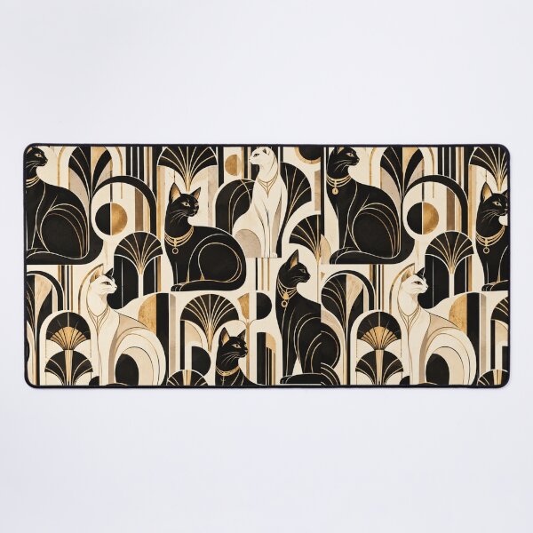Item preview, Abstract Scandinavian Cat Silhouettes Floral Cat Design designed and sold by Aramdesing.