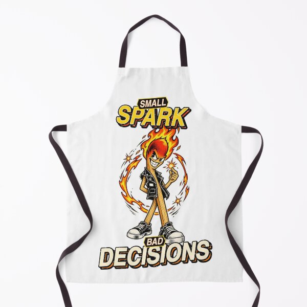 Item preview, Small Spark Bad Decisions Punk Matchstick Graphic designed and sold by RAX Mirth Studio.