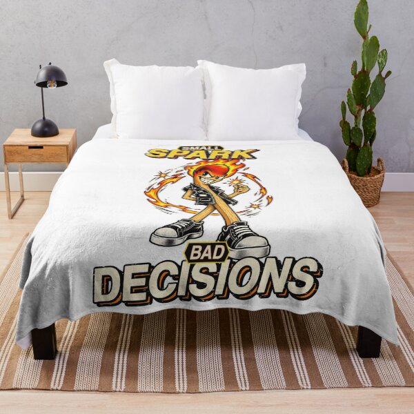 Item preview, Small Spark Bad Decisions Punk Matchstick Graphic designed and sold by RAX Mirth Studio.