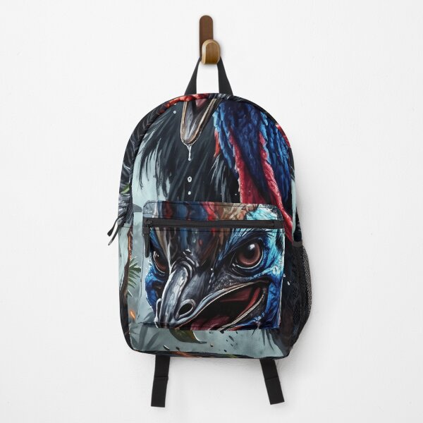 Item preview, Epic Cassowary in Volcanic Jungle Scene designed and sold by Lucid Dream Pixel.