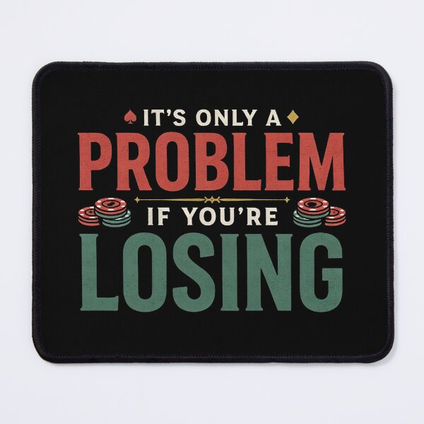 Item preview, It’s Only A Problem If You’re Losing – Vintage Casino Gambling Humor designed and sold by ZyziowskyArt.