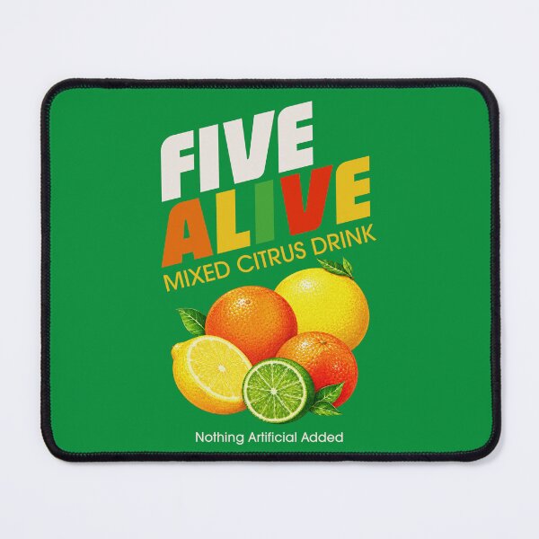 Item preview, Five Alive Retro Drink Carton Illustration designed and sold by RiggzBoson.