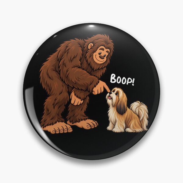 Item preview, Bigfoot and Lhasa Apso Boop Fun Design Sasquatch designed and sold by rafaeltto.