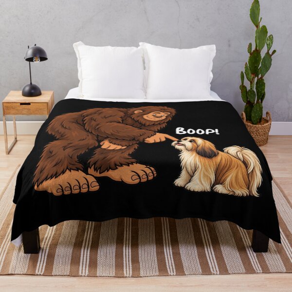Item preview, Bigfoot and Lhasa Apso Boop Fun Design Sasquatch designed and sold by rafaeltto.