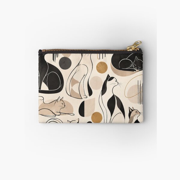 Item preview, Abstract Scandinavian Cat Silhouettes Floral Cat Design designed and sold by Aramdesing.