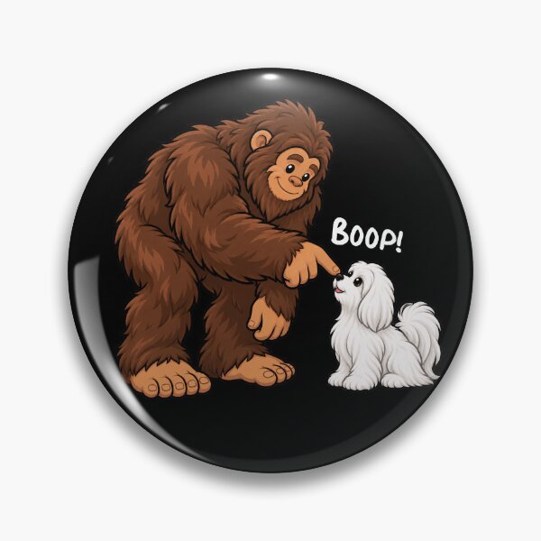 Item preview, Bigfoot and Maltese Boop Fun Design Sasquatch designed and sold by rafaeltto.