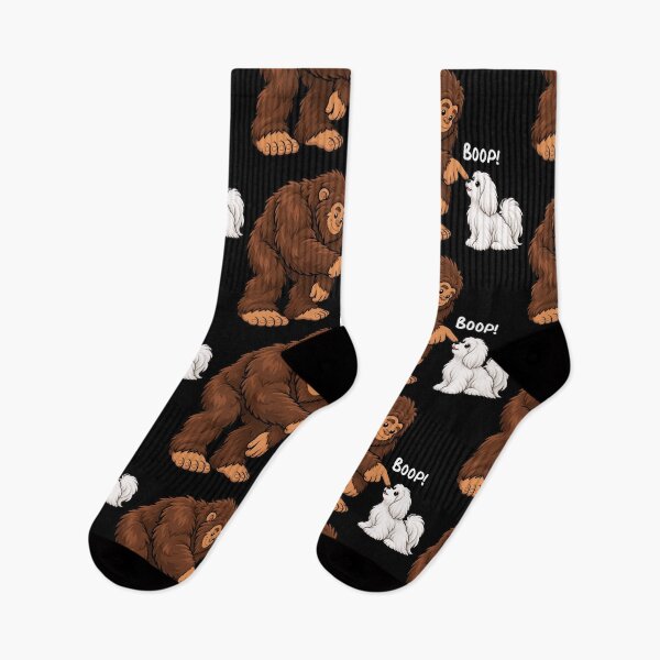 Item preview, Bigfoot and Maltese Boop Fun Design Sasquatch designed and sold by rafaeltto.