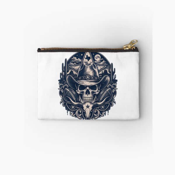 Item preview, Dallas Cowboys Inspired Western Football Skull Design for Sports Fans designed and sold by Outlifted.