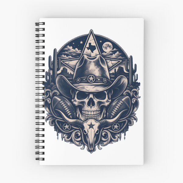 Item preview, Dallas Cowboys Inspired Western Football Skull Design for Sports Fans designed and sold by Outlifted.