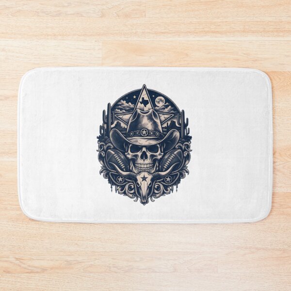Item preview, Dallas Cowboys Inspired Western Football Skull Design for Sports Fans designed and sold by Outlifted.
