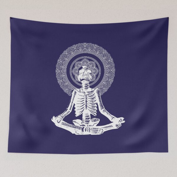 Item preview, Meditating Skeleton Design | Dark Spiritual Art | Inner Peace designed and sold by Half Mess.