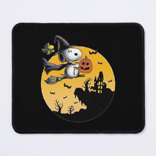 Item preview, Snoopy Witch Flying Broomstick Woodstock Bat Full Moon Halloween designed and sold by Dravienart.