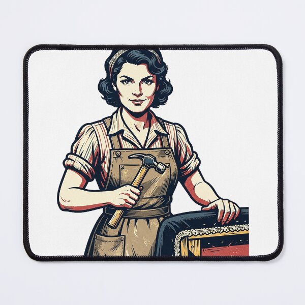 Item preview, Vintage Upholsterer Portrait designed and sold by eduardoroa22.