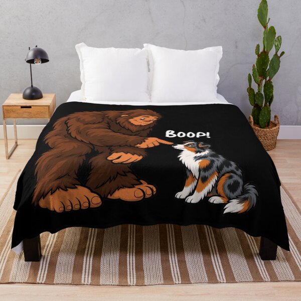 Item preview, Bigfoot and Miniature American Shepherd Boop Fun Design Sasquatch designed and sold by rafaeltto.