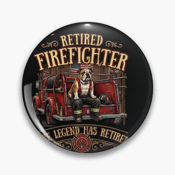 Item preview, Retired Firefighter The Legend Has Retired Bulldog Fire Rescue Retirement Gift  designed and sold by w66aboo.