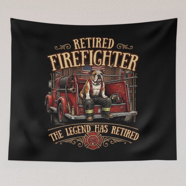 Item preview, Retired Firefighter The Legend Has Retired Bulldog Fire Rescue Retirement Gift  designed and sold by w66aboo.