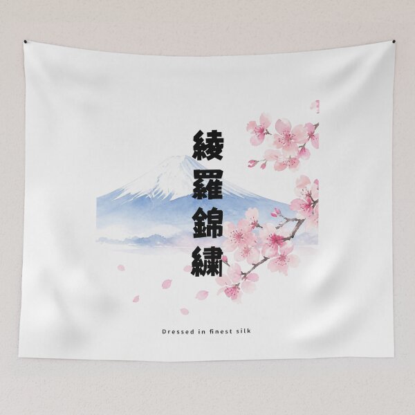 Item preview, Ryorakinshuu - Silk and Brocade | Mount Fuji & Cherry Blossom | Japanese Design designed and sold by JapanMemoir.