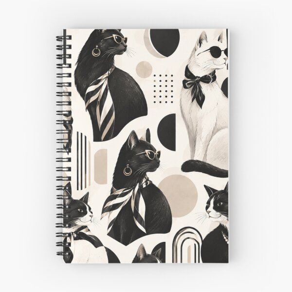 Item preview, Abstract Scandinavian Cat Silhouettes Floral Cat Design designed and sold by Aramdesing.