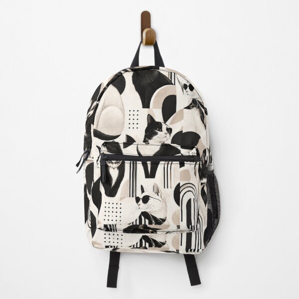 Item preview, Abstract Scandinavian Cat Silhouettes Floral Cat Design designed and sold by Aramdesing.