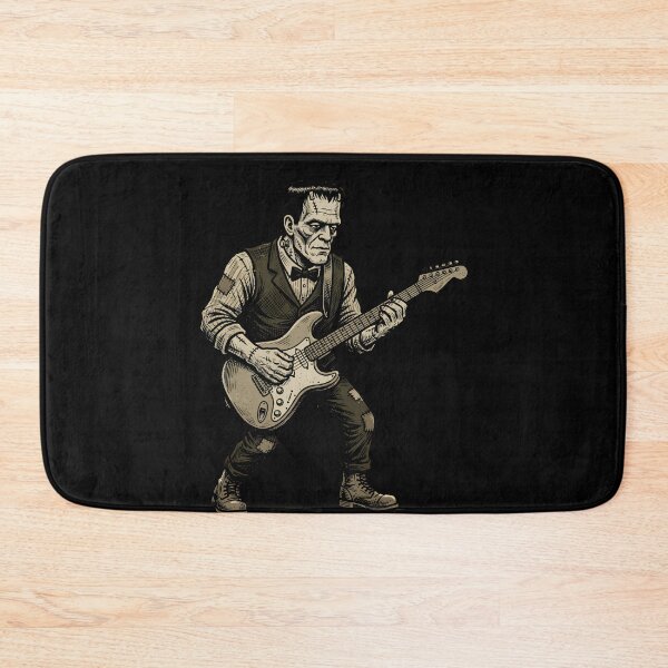 Item preview, Frankenstein-Playing-Guitar designed and sold by w66aboo.