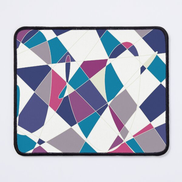 Item preview, Abstract Scribble - Blue & Purple Line Art No. 42 designed and sold by iampaulmorris.