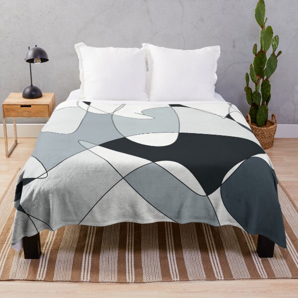 Item preview, Abstract Scribble - Energetic Grey & White Line Art designed and sold by iampaulmorris.