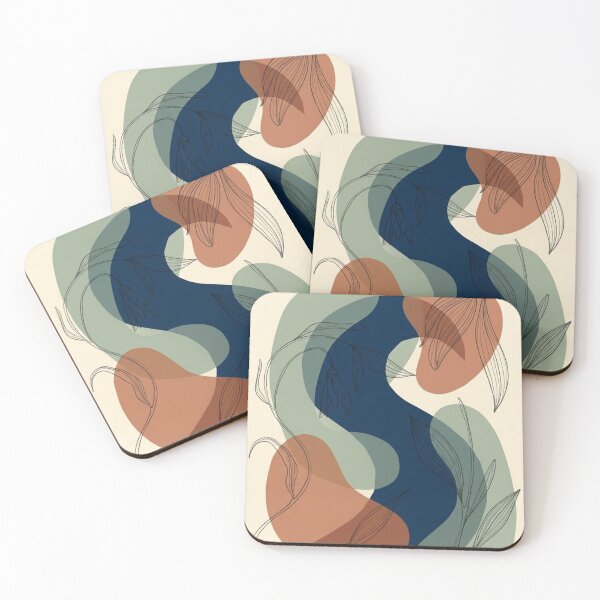 Item preview, Flowing Terracotta Bloom | Sage and Terracotta Botanical Abstraction designed and sold by Zaramodo.