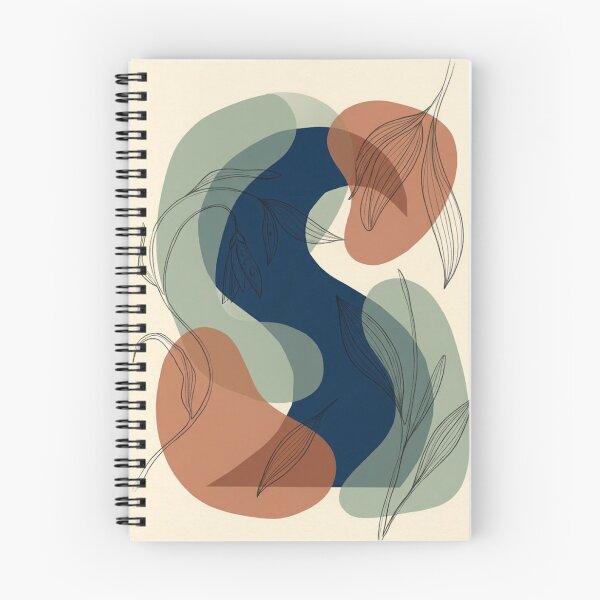 Item preview, Flowing Terracotta Bloom | Sage and Terracotta Botanical Abstraction designed and sold by Zaramodo.