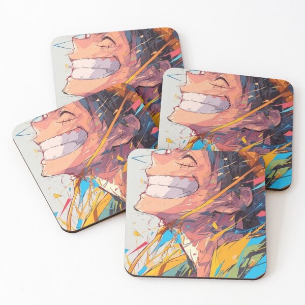 Item preview, Luffy Colorful Smile Portrait – One Piece Anime Art designed and sold by frantuliuss.