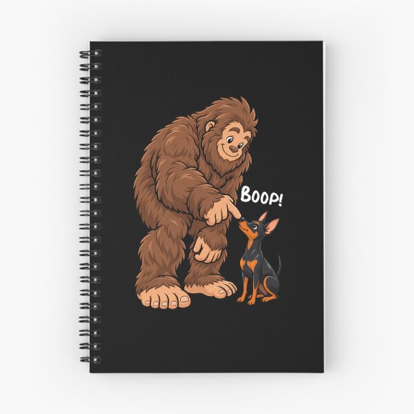 Item preview, Bigfoot and Miniature Pinscher Boop Fun Design Sasquatch designed and sold by rafaeltto.