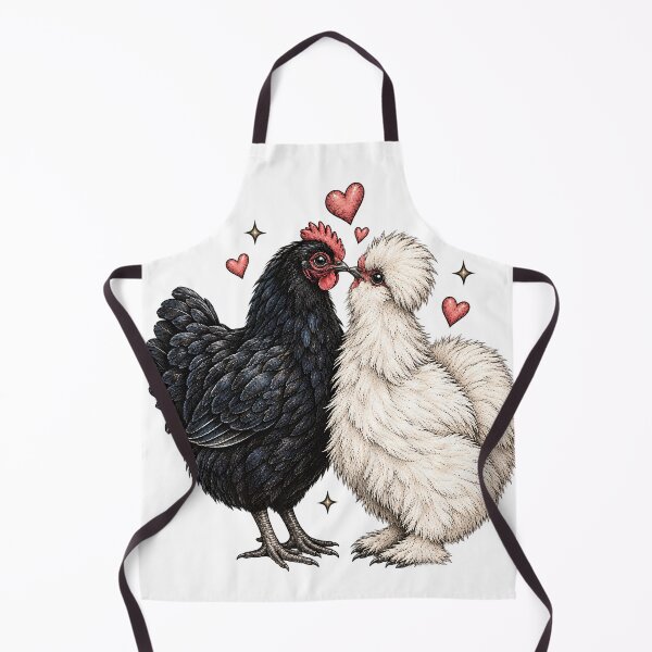 Item preview, Chickens Nuzzling In Love Cottagecore Farm Graphic designed and sold by VGAfanatic.