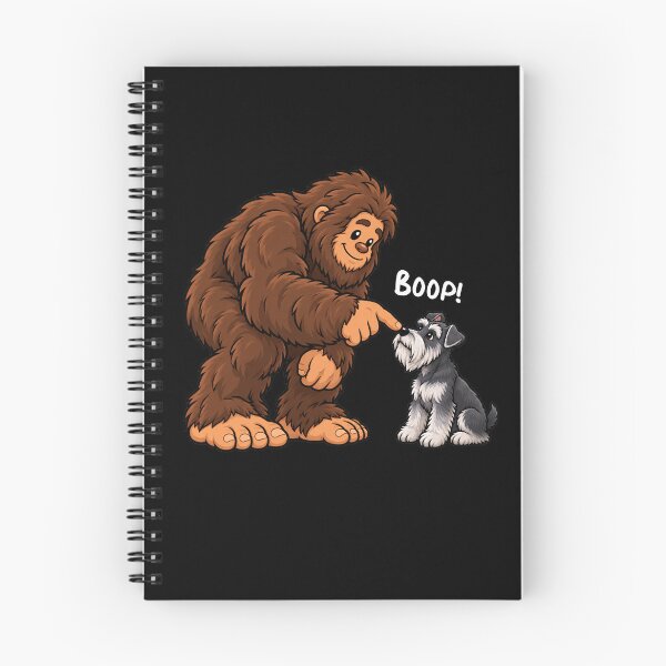 Item preview, Bigfoot and Miniature Schnauzer Boop Fun Design Sasquatch designed and sold by rafaeltto.
