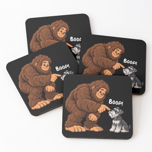 Item preview, Bigfoot and Miniature Schnauzer Boop Fun Design Sasquatch designed and sold by rafaeltto.