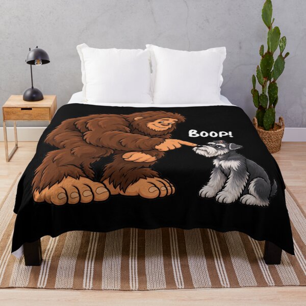Item preview, Bigfoot and Miniature Schnauzer Boop Fun Design Sasquatch designed and sold by rafaeltto.